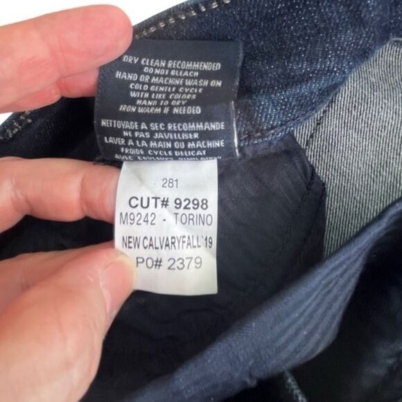 30x28 Fidelity Torino Slim Mens Denim New Calvary Dark Blue Wash - Picture 8 of 14